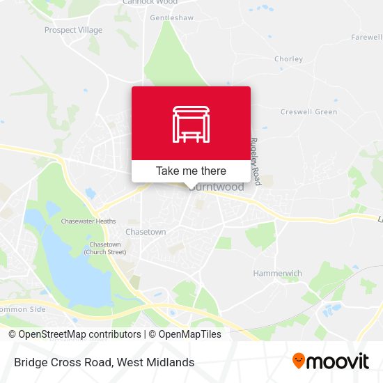 Bridge Cross Road map