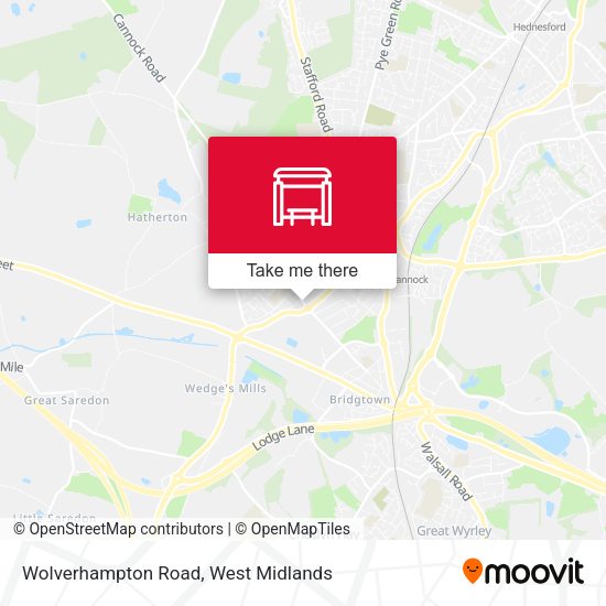 Wolverhampton Road map
