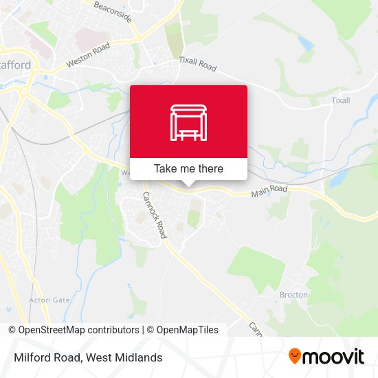 Milford Road map