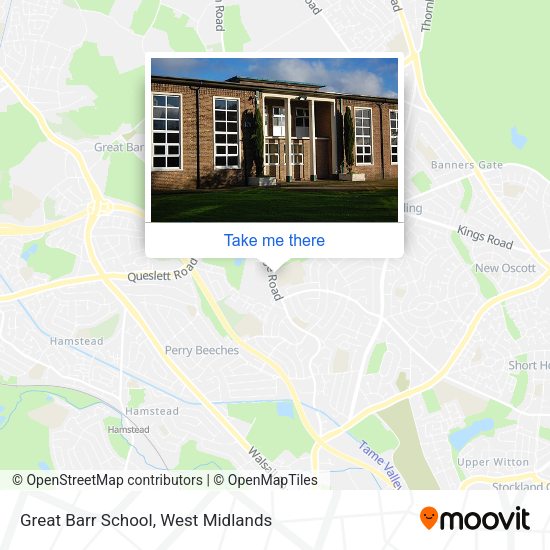 Great Barr School map