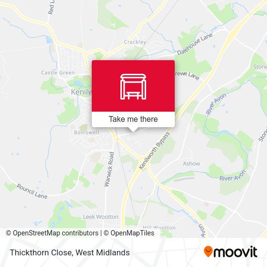 Thickthorn Close map