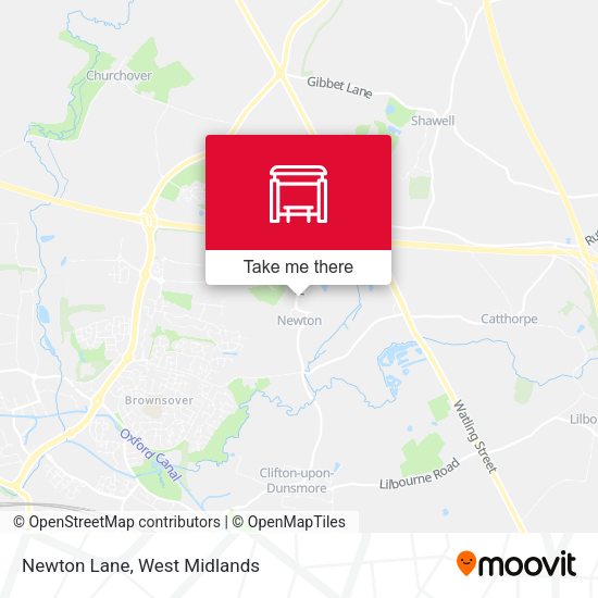 Newton Lane map
