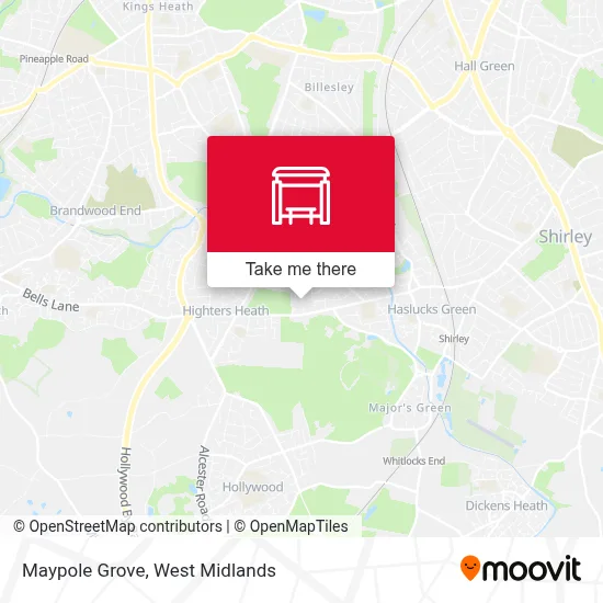 Maypole Grove map