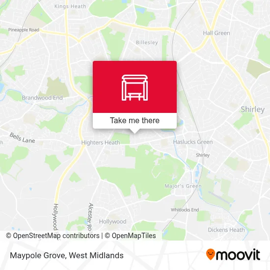 Maypole Grove map