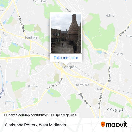 Gladstone Pottery map