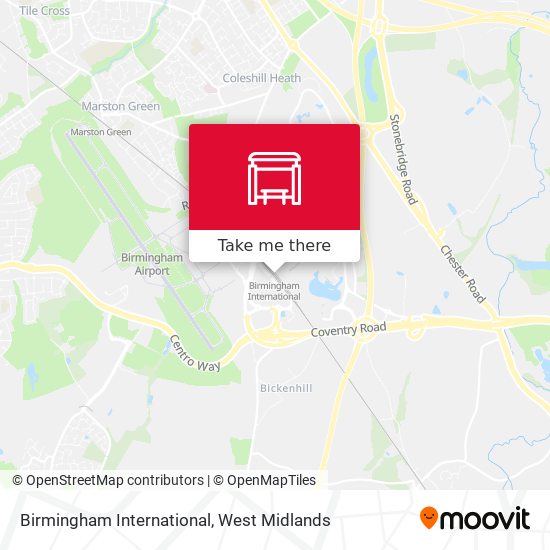 Birmingham International map