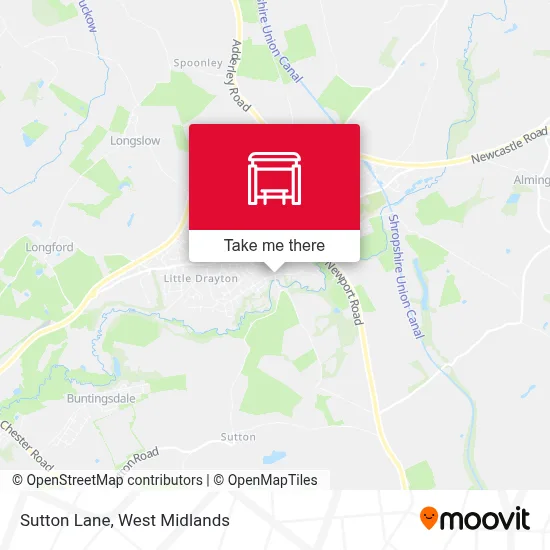 Sutton Lane map
