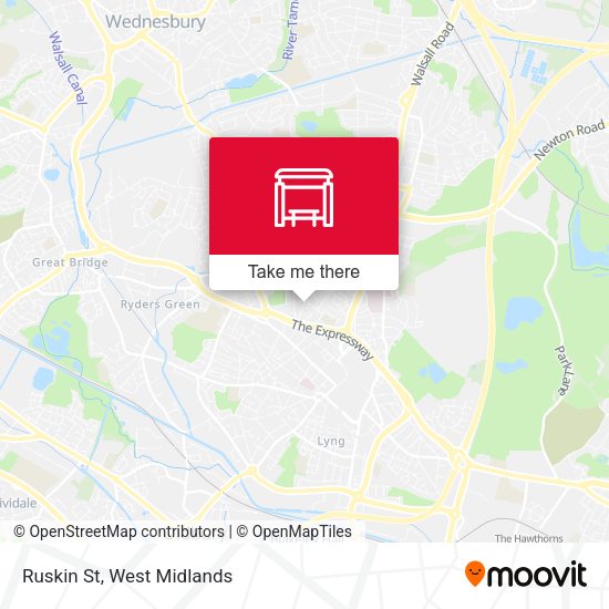 Ruskin St map