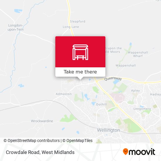 Crowdale Road map