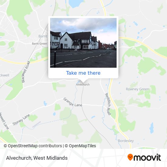 Alvechurch map