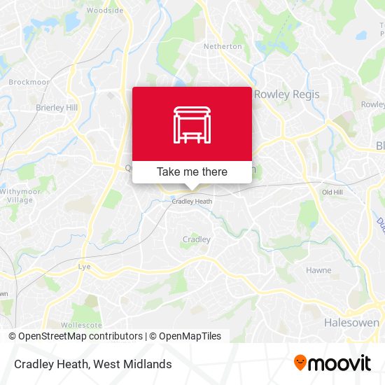 Cradley Heath map