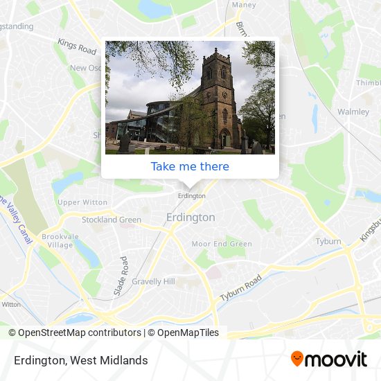 Erdington map