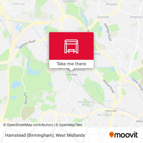 Hamstead (Birmingham) map