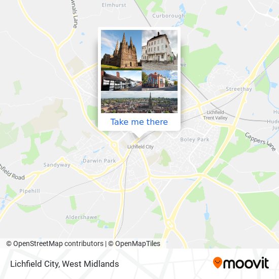 Lichfield City map