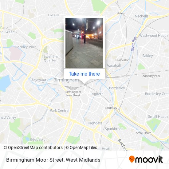 Birmingham Moor Street map