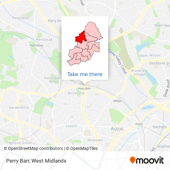 Perry Barr map