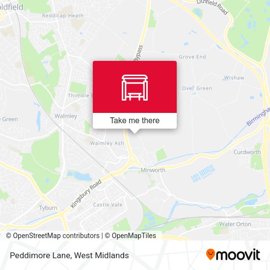 Peddimore Lane map