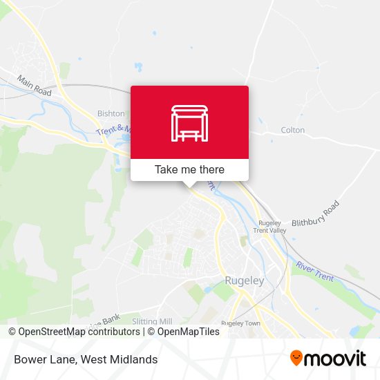 Bower Lane map