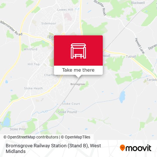 Bromsgrove Railway Station (Stand B) map