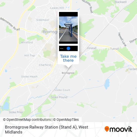 Bromsgrove Railway Station (Stand A) map