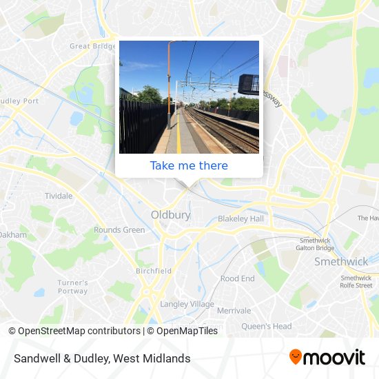 Sandwell & Dudley map
