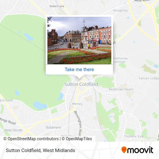 Sutton Coldfield map