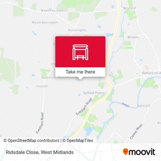 Ridsdale Close map
