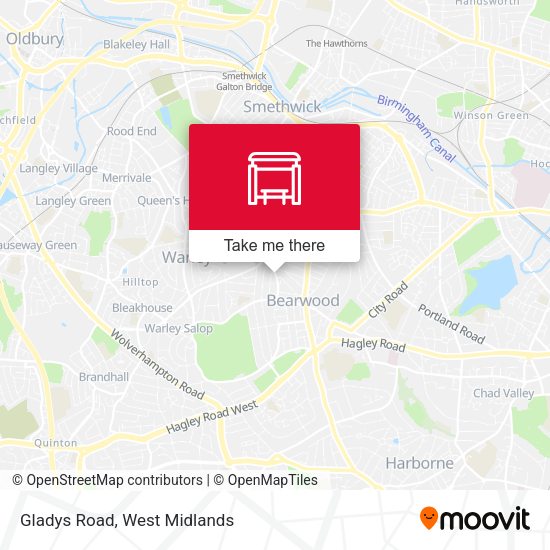 Gladys Road map