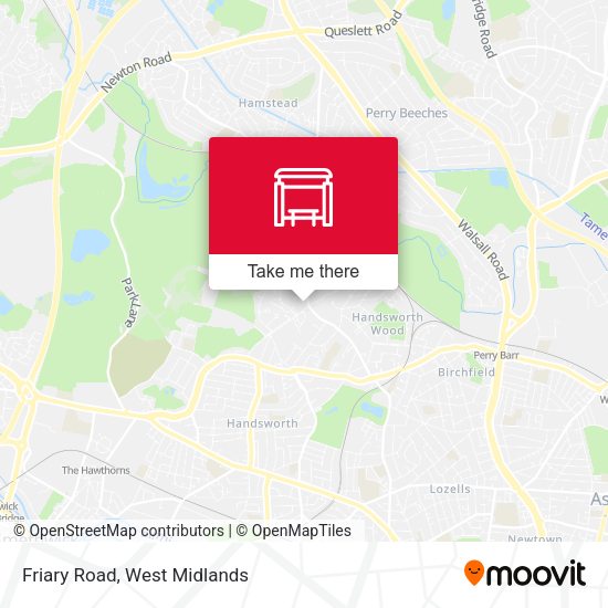 Friary Road map