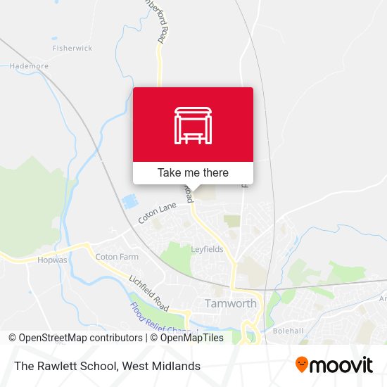 The Rawlett School map