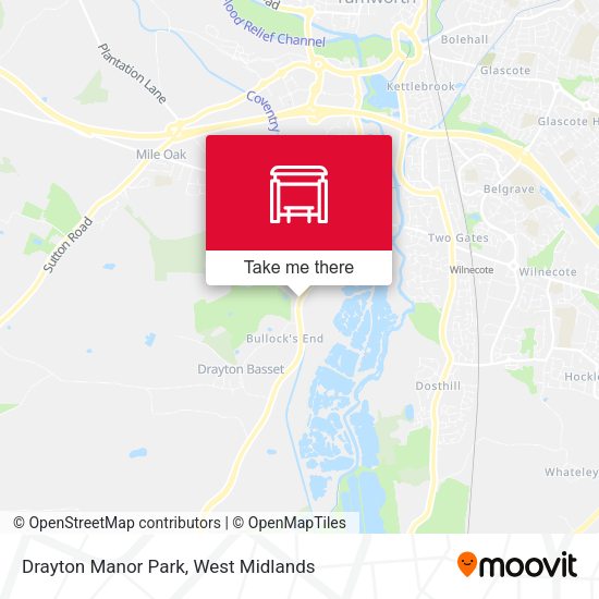 Drayton Manor Park map