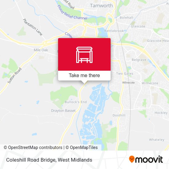 Coleshill Road Bridge map