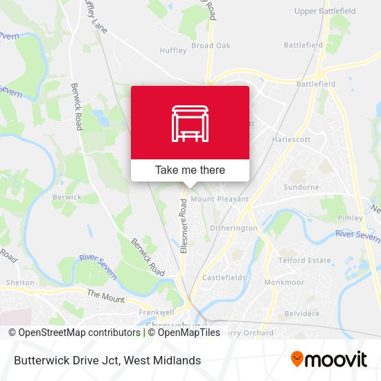 Butterwick Drive Jct map
