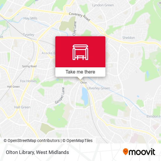 Olton Library map