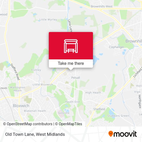Old Town Lane map