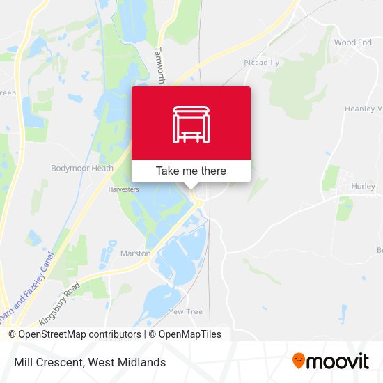 Mill Crescent map