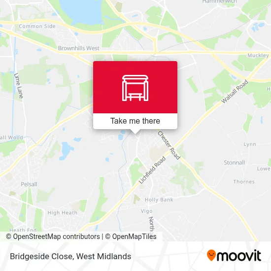 Bridgeside Close map