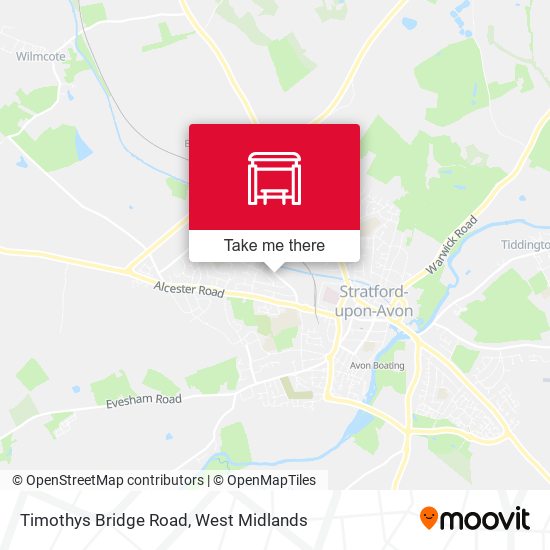 Timothys Bridge Road map