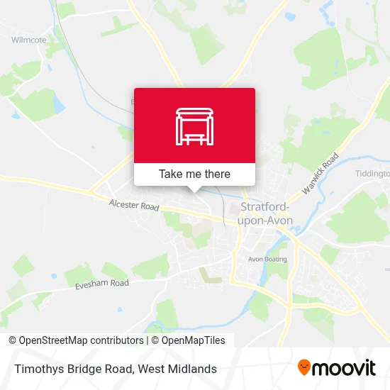 Timothys Bridge Road map