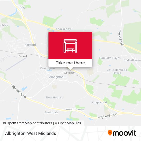 Albrighton map