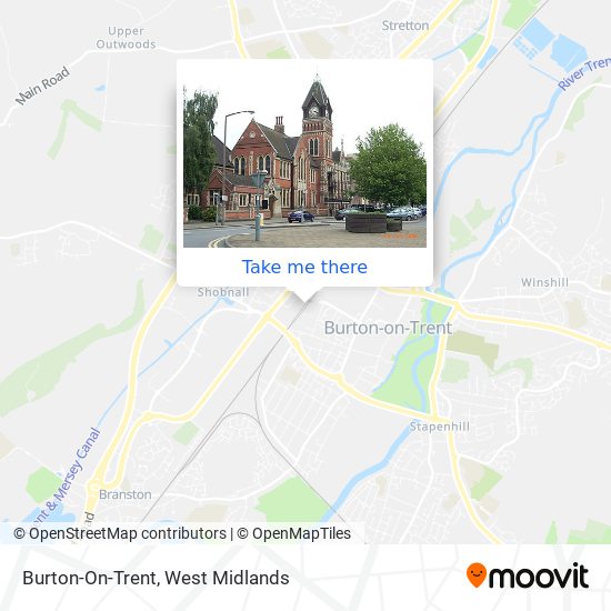 Burton-On-Trent map