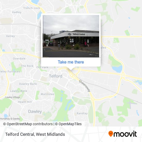 Telford Central map