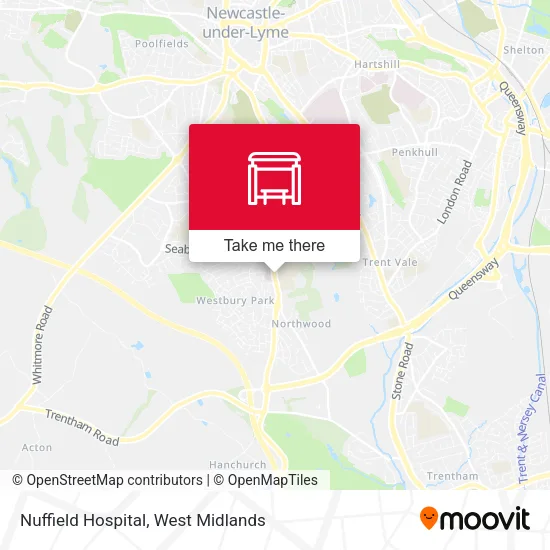 Nuffield Hospital map