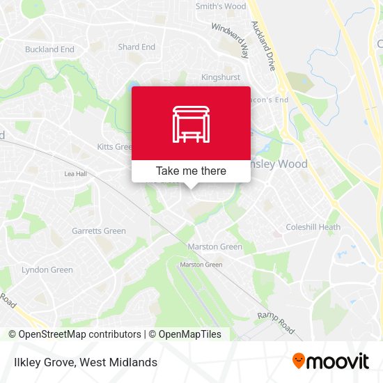 Ilkley Grove map