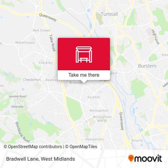 Bradwell Lane map
