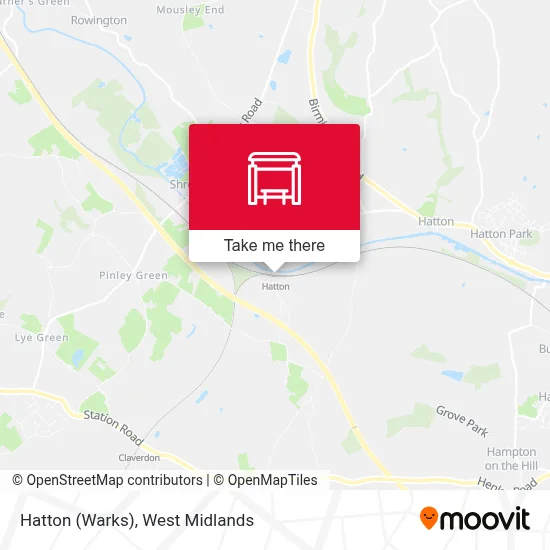 Hatton (Warks) map