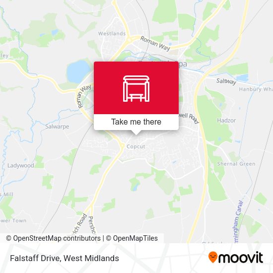 Falstaff Drive map
