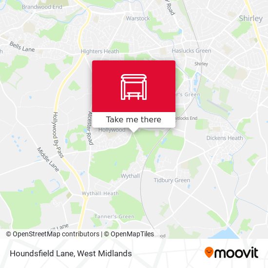 Houndsfield Lane map