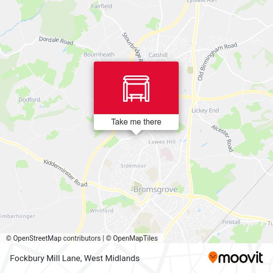 Fockbury Mill Lane map