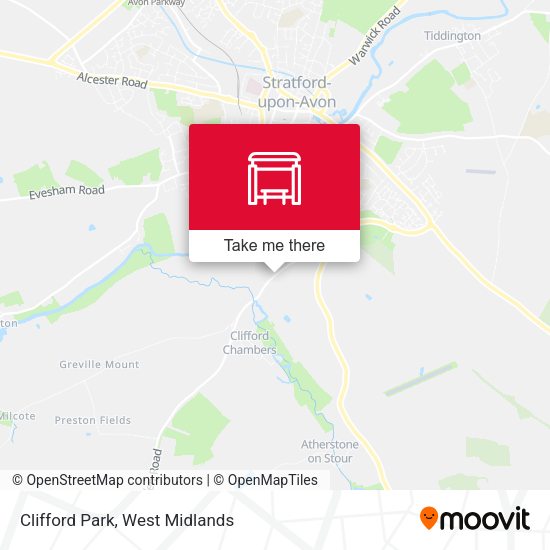 Clifford Park map